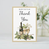 New Year Custom Thank You Card | 2026 Greeting Dankeskarte (Stehend Vorderseite)