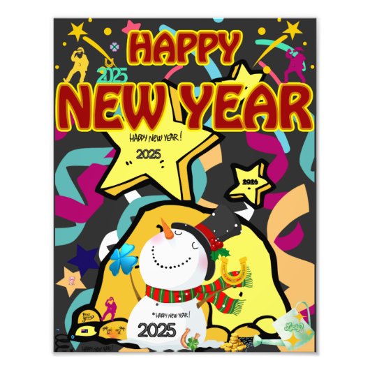 New Year eve Fotodruck (Vorne)