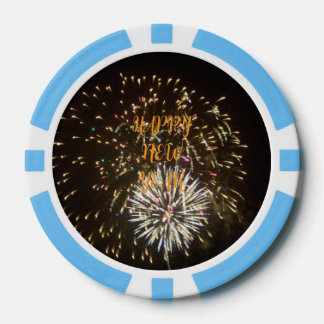 New Year Eve Party Decoration / Favor - Fireworks Pokerchips
