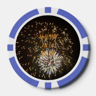 New Year Eve Party Decoration / Favor - Fireworks Pokerchips