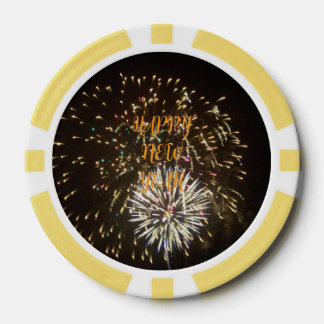 New Year Eve Party Decoration / Favor - Fireworks Pokerchips