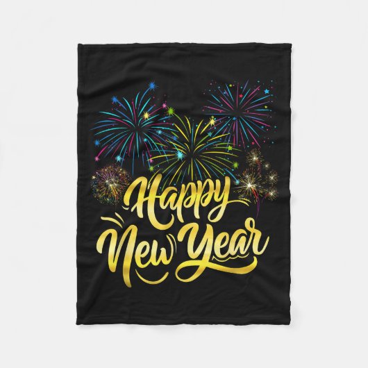 New Year Eve Party Supplies Nye 2026 Happy New Yea Fleecedecke (Vorderseite)