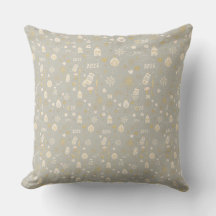 New Year Family Keepsake Pillow – Gold Hearts