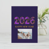 New year feiertagskarte (Stehend Vorderseite)