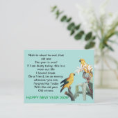 New year gift 2025 feiertagspostkarte (Stehend Vorderseite)