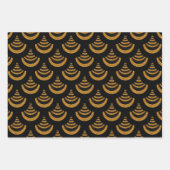 New Year Gold & Black Art Deco Stil Geschenkpapier Set (Vorderseite 2)
