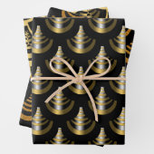 New Year Gold & Black Art Deco Stil Geschenkpapier Set (Beispiel)