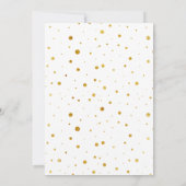 New Year Gold Photo Simple Holiday Card (Rückseite)