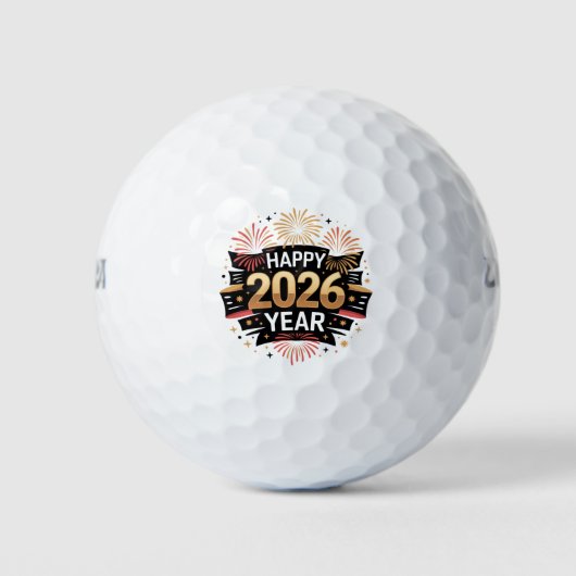 New Year Golf Ball 2026 (Vorderseite)