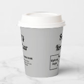 New Year Gray Paper Cup Pappbecher (Links)