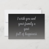 New year greeting calm dankeskarte (Rückseite)