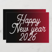 New year greeting card beautiful feiertagskarte (Vorne/Hinten)