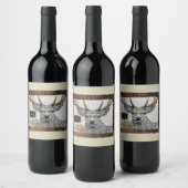 New Year greeting label Weinetikett (Flaschen)