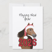 New Year horse Karte (Vorderseite)