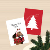 New Year horse Karte