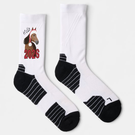 New Year horse Socken (Rechts)