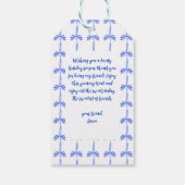 New Year Ice Ecket Chinoiserie Grandmillennial Geschenkanhänger (Rückseite)