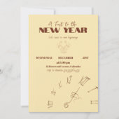 New Year Invitation Einladung (Vorderseite)