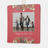 New Year Keramik Square Ornament (Links)