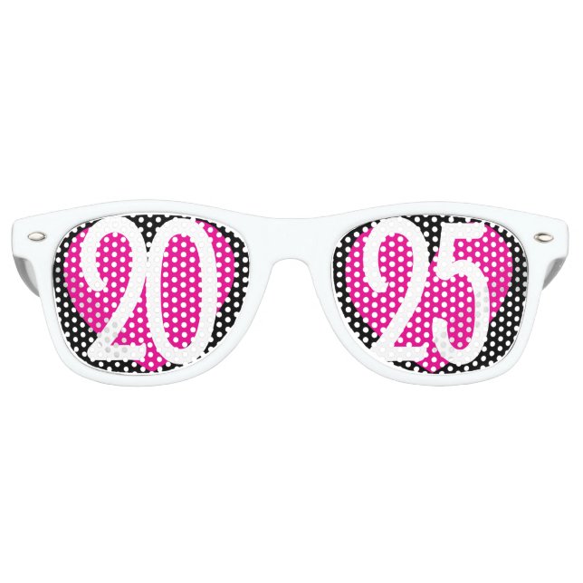 New Year love 2025 party glasses Partybrille (Vorderseite)
