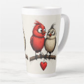 New Year, Love, Birds Milchtasse (Rechte Ecke)