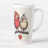 New Year, Love, Birds Milchtasse (Rechts)