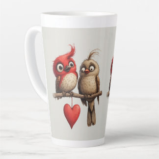 New Year, Love, Birds Milchtasse