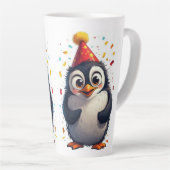 New year, love, birds, penguins milchtasse (Rechte Ecke)