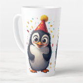 New year, love, birds, penguins milchtasse (Linke Ecke)