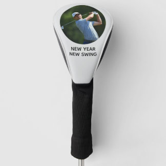 New Year motivational custom add your own photo Golf Headcover