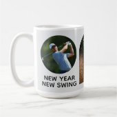 New Year motivational custom add your own photo Kaffeetasse (Links)
