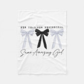 New Year New Beginnings Same Amazing God Coquette Fleecedecke (Vorderseite)