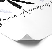 New Year New Beginnings Same Amazing God Coquette  Poster (Ecke)