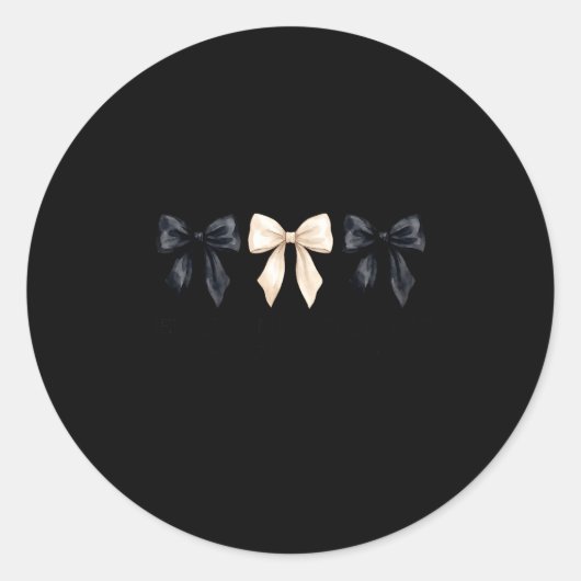 New Year New Beginnings Same Amazing God Coquette  Runder Aufkleber (Vorderseite)