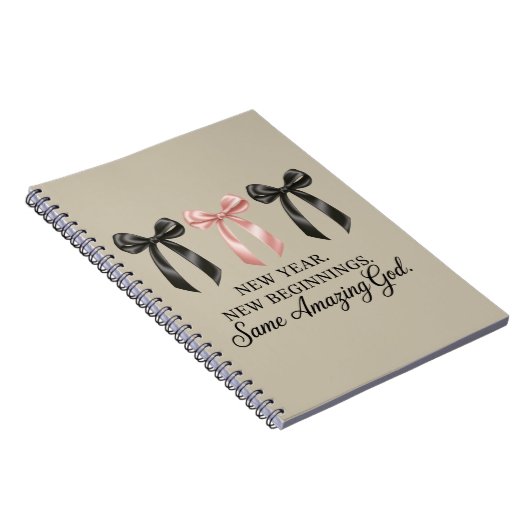 New Year New Beginnings Same Amazing God Religious Notizblock (Rechte Seite)