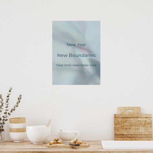 NEW YEAR, NEW BOUNDARIES POSTER (Küche)