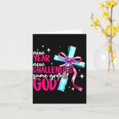 New Year New Challenges Sam Great God Christian Ne Karte (Gelbe Blume)