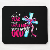 New Year New Challenges Sam Great God Christian Ne Mousepad (Vorne)