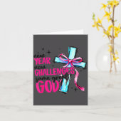 New Year New Challenges Same Great God Happy New Y Karte (Gelbe Blume)