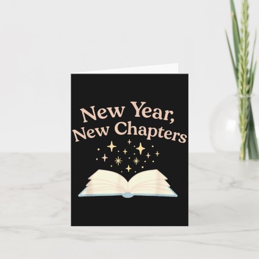 New Year New Chapters Cozy Reading For Book Lovers Karte (Vorderseite)