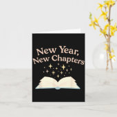 New Year New Chapters Cozy Reading For Book Lovers Karte (Gelbe Blume)