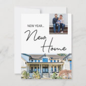 New Year New Home Moving Announcement photos Feiertagskarte (Vorderseite)