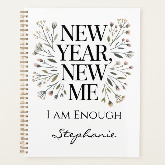 New Year, New Me Affirmation Planner Planer (Vorderseite)