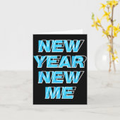 New Year New Me Karte (Gelbe Blume)