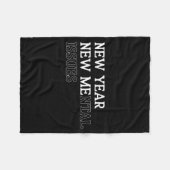 New Year New Me_mental Issues Funny New Year Resol Fleecedecke (Vorderseite (Horizontal))
