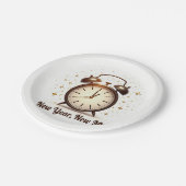 New Year New Me Plates Pappteller (Schrägansicht)