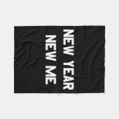 New Year New Me Workout Goals  Fleecedecke (Vorderseite (Horizontal))