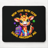 New Year New Same Awesome Me Giraffe Kids Mousepad (Vorne)