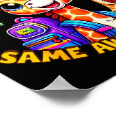New Year New Same Awesome Me Giraffe Kids  Poster (Ecke)