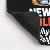 New Year Old Me Why Change Perfection Cat New Year Mousepad (Ecke)